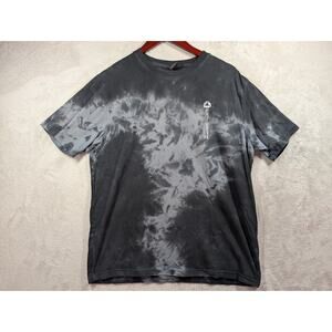 Oakley Mens Black Gray Tie Die Shirt Project 2075 Double Sided Size MEDIUM **